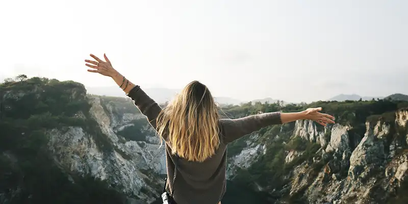carefree woman